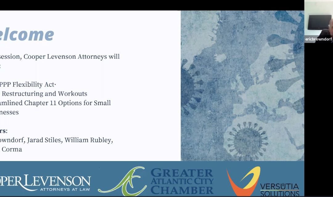 Cooper Levenson Attorney’s at Law review Major PPP Changes and What’s Next for your Business Beyond COVID