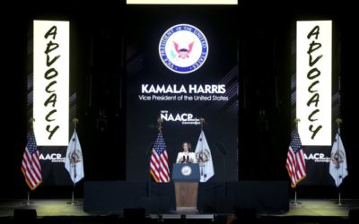 ‘Freedom and liberty and democracy are on the ballot,’ VP Kamala Harris tells NAACP convention