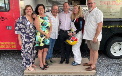 Area chambers of commerce hold mixer at The Lot at Tomatoes